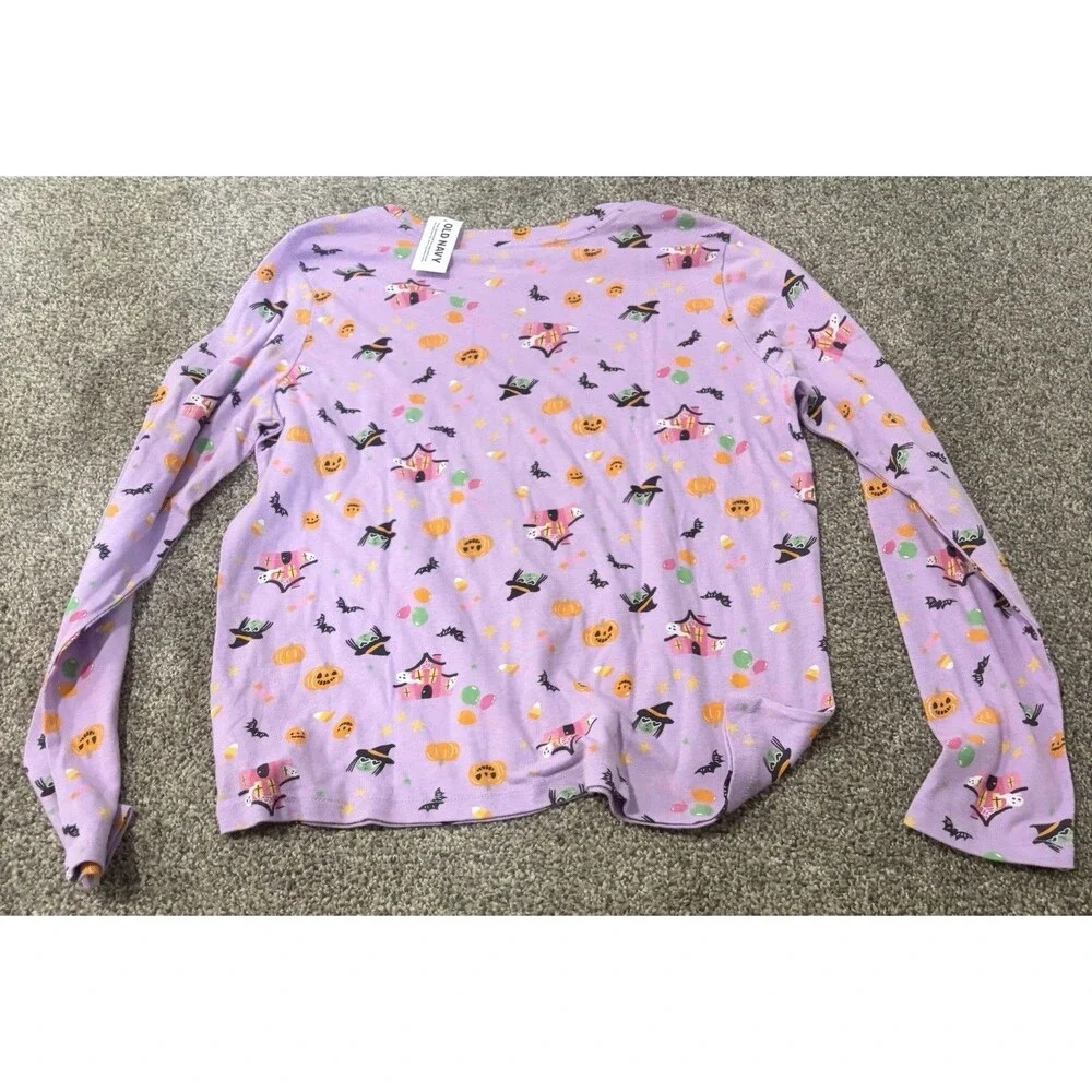 Girls Purple Halloween T-Shirt Size XL NWT A3